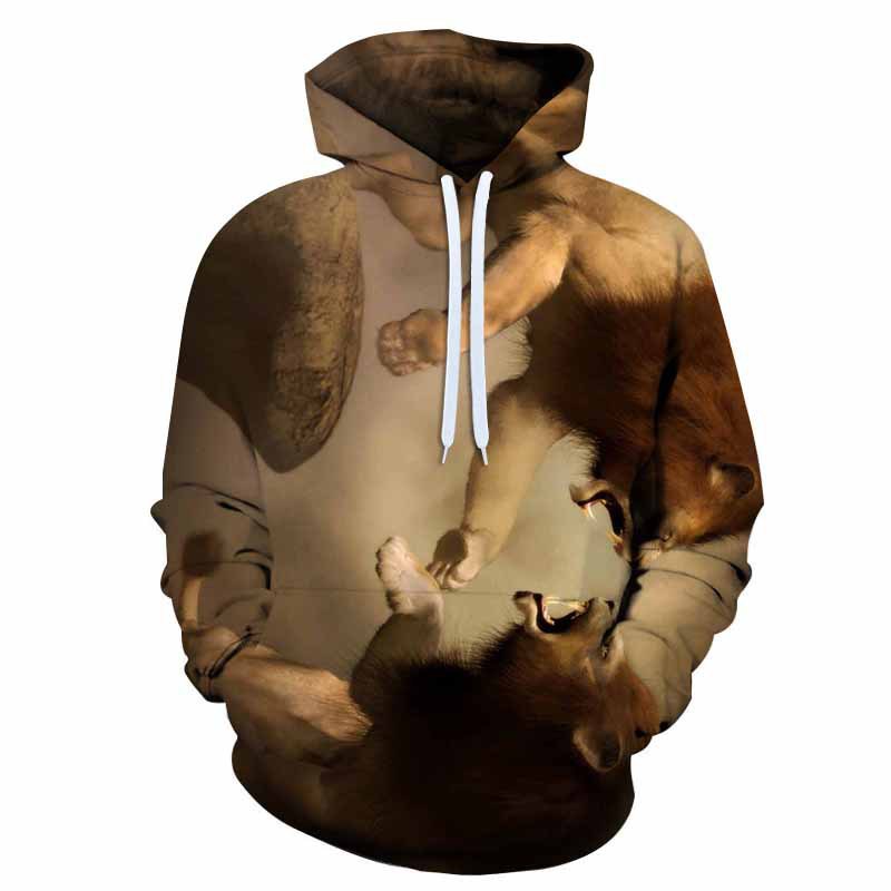 Title 3, Frühling- und Herbst-Herren-Hoodie mit 3D-Farb-...