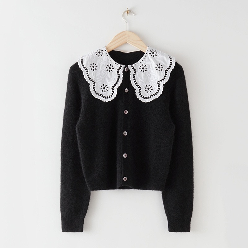 Slim-fit Stretch Short Knitted Cardigan Top