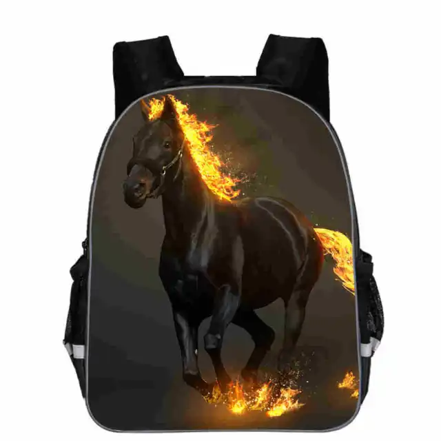 Horse Schoolbag Animal Head High School Junior High School Elementary School Toddler Cartoon Lightening Backpack B 11 - Shop at LoveMi