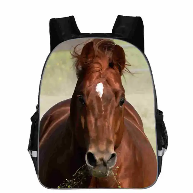 Horse Schoolbag Animal Head High School Junior High School Elementary School Toddler Cartoon Lightening Backpack D 11 - Shop at LoveMi