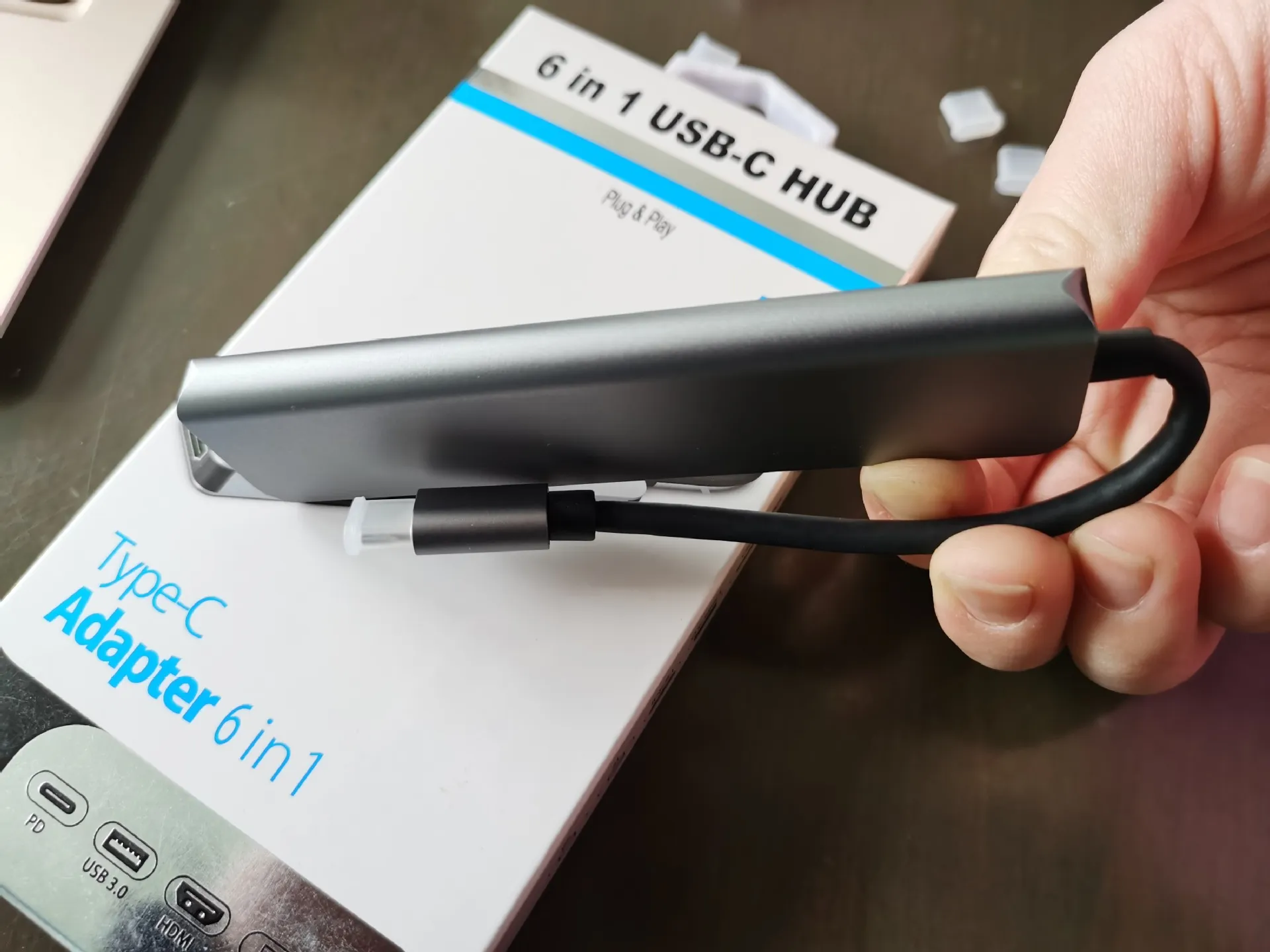 Multi Function Dock 4k Hd Usb Notebook 6 In 1 – image 4