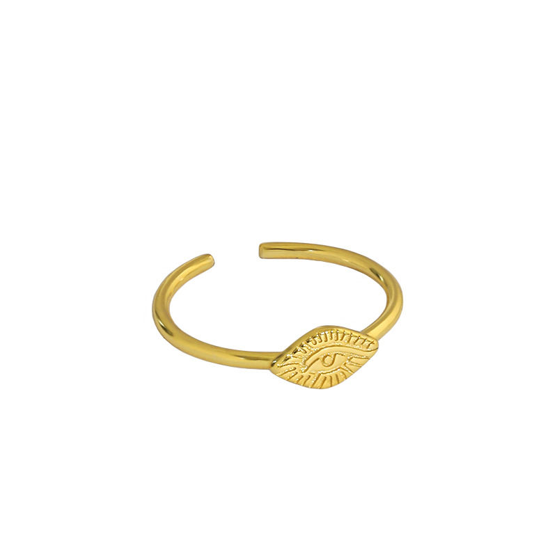 Fashion S925 Sterling Silver Eye Open Ring