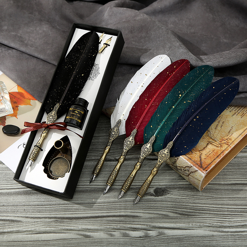 Customized Creative Glass Dip Pen Set