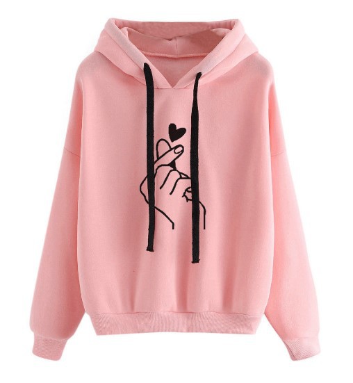 Title 4, Loose Casual Printed Hooded Women