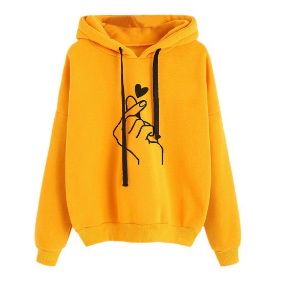 Title 6, Loose Casual Printed Hooded Women