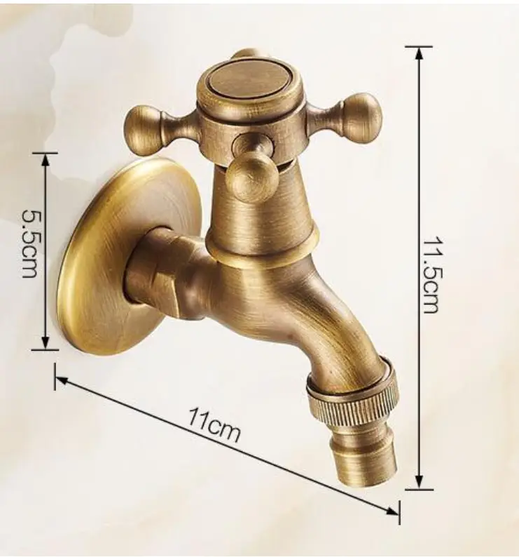 European Style Antique Faucet Dual Purpose Bathroom Single Cold Washing Machine Mop Pool Faucet