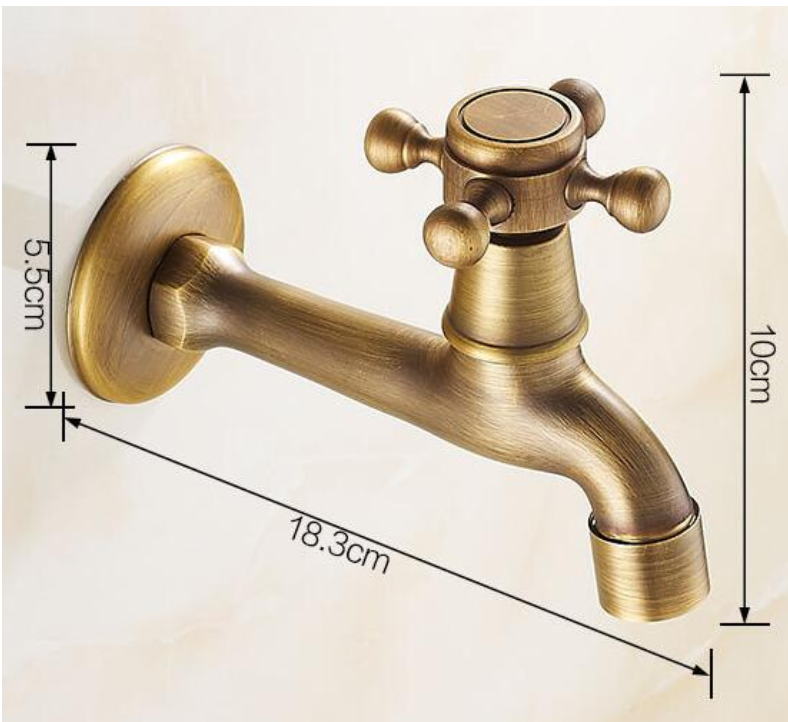 European Style Antique Faucet Dual Purpose Bathroom Single Cold Washing Machine Mop Pool Faucet