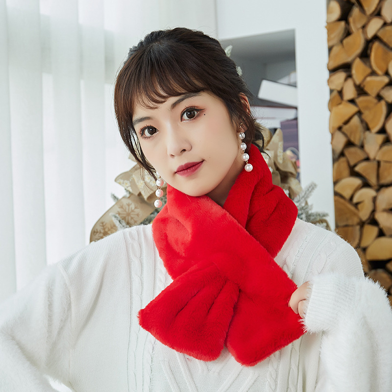 Rex Rabbit Imitation Fur All-Match Plush Collar