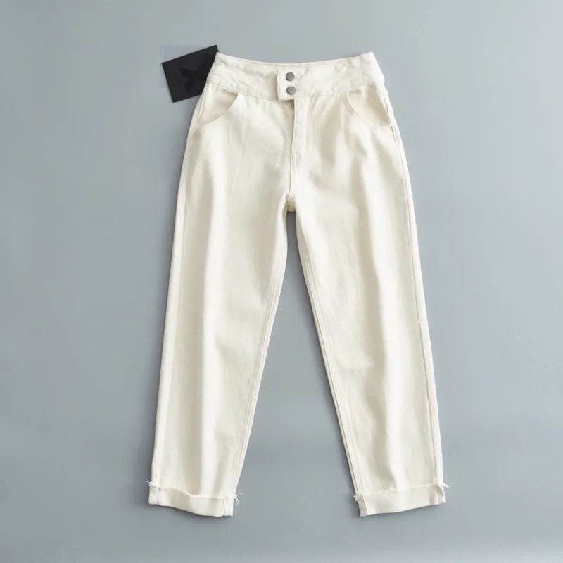 New High-Waist Women's Trousers Harem Curled Trousers