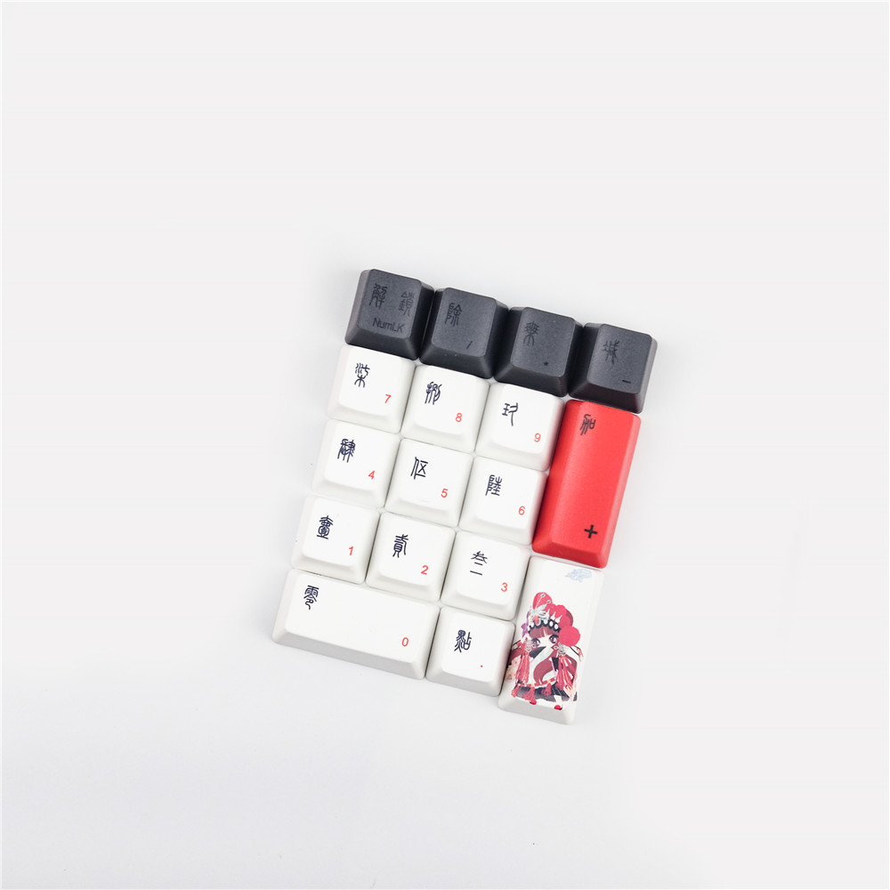 مفاتيح لوحة مفاتيح ميكانيكية بطباعة التسامي بروعة أوبرا بكين