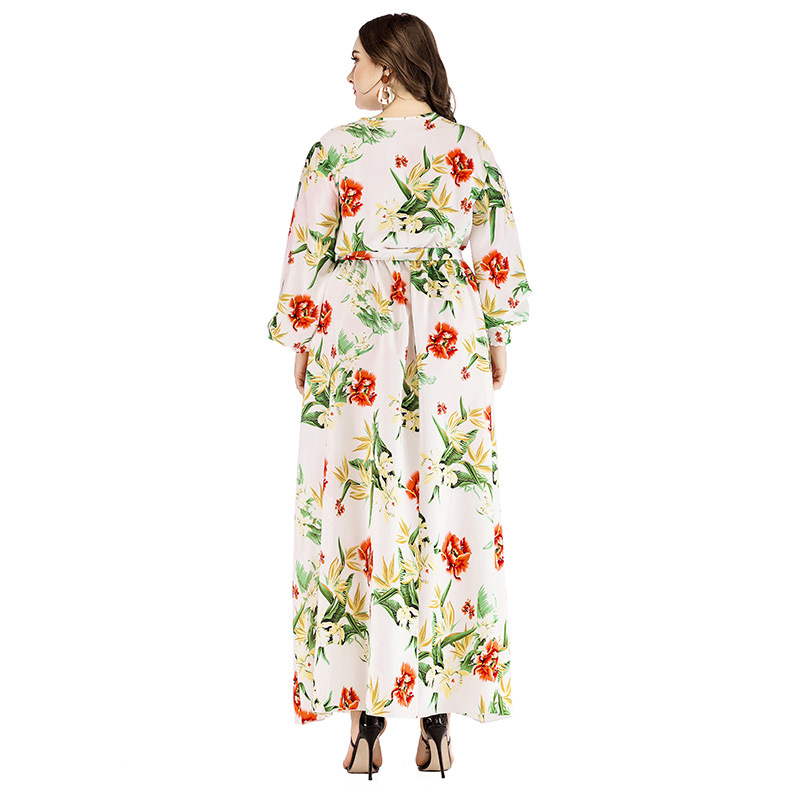 Explosive Plus Size Dress Creative Lantern Sleeve Fashion Trendy Skirt
