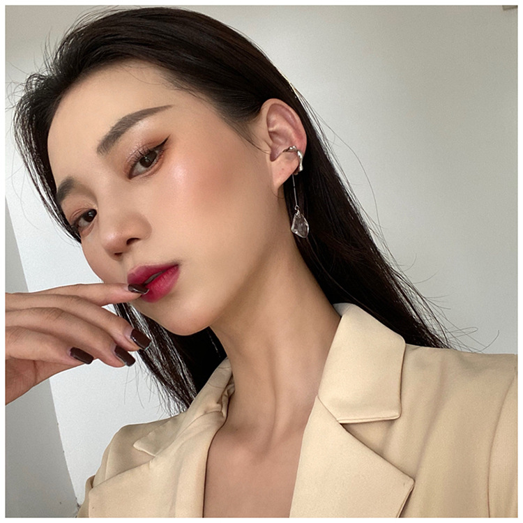 Винтажная хрустальная кисточка без зажима для ушей с пирсингом