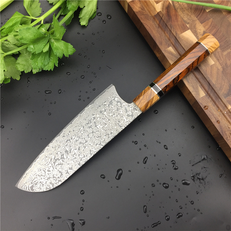 Title 3, Damascus 8 Inch Japanese Style Chef