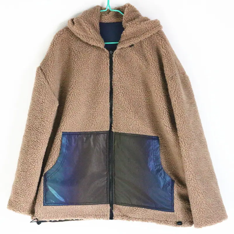 New Double-Sided Wear Colorful Reflective Jacket Men's Warm Jacket