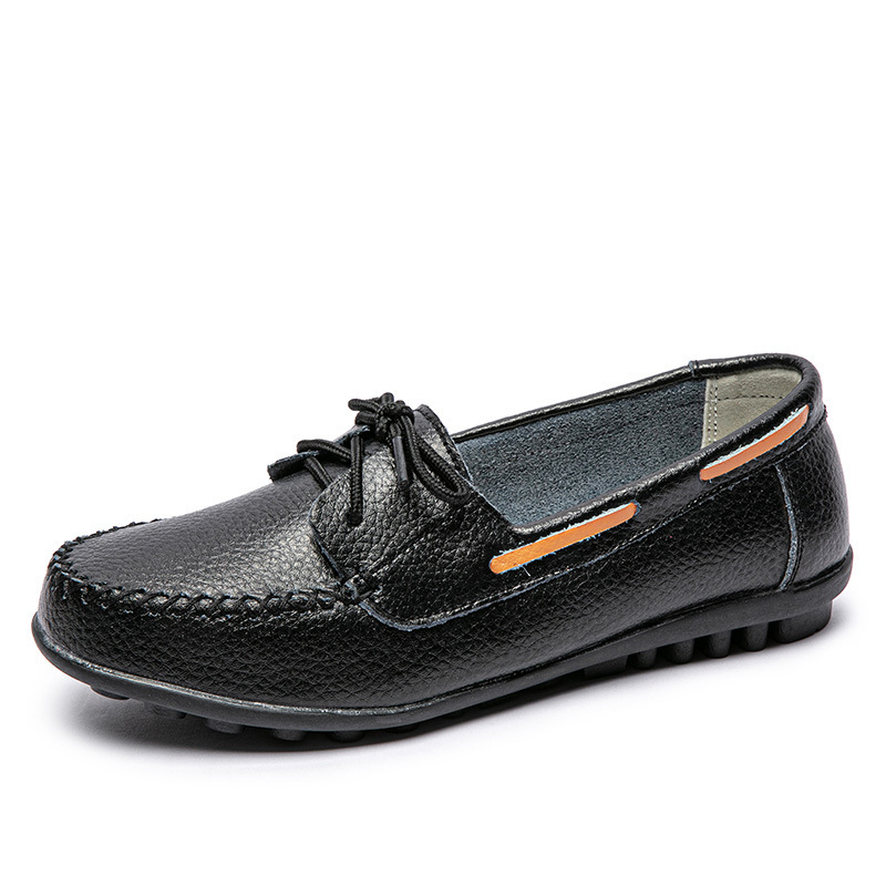 New Style Women's Shoes Flat Shoes Lace Up Flat Heel Large Size Women's Shoes