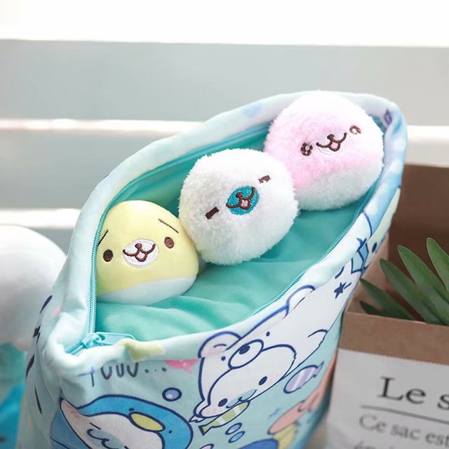 Cartoon creative big bag of small sea lion dumpling pillow cushion