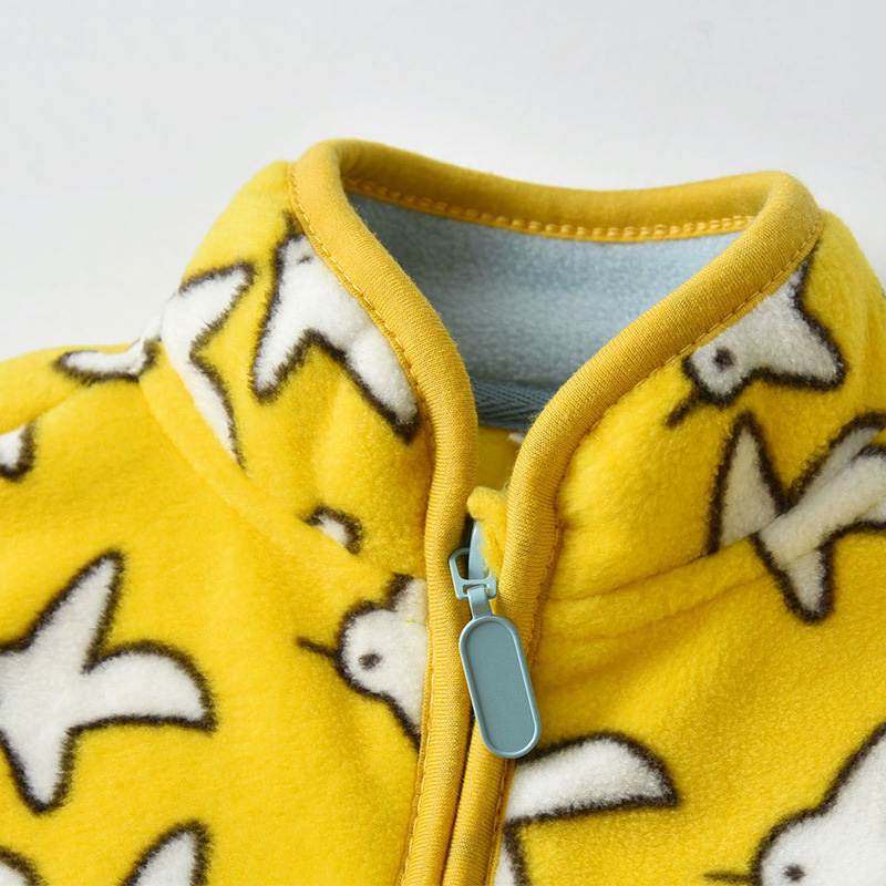 Children'S Cartoon Polar Fleece Stand-Collar Fleece Jacket