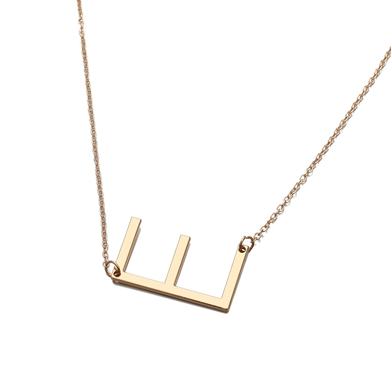 European And American Simple Jewelry Letter Necklace