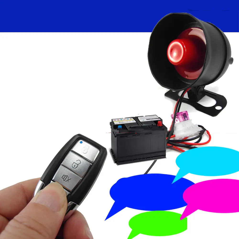 Car Anti-Theft Alarm System Without Trimming English Version