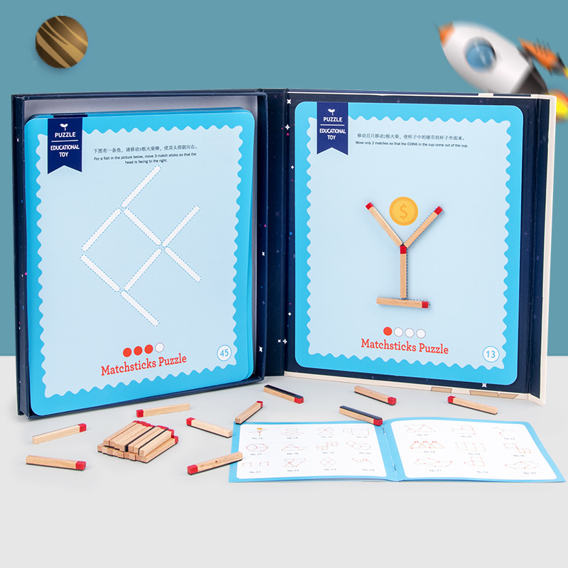 MindfulMatch™ Montessori-Lernspielzeugset aus Holz für frühes Lernen BleuRibbon Baby