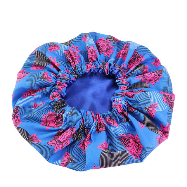 3pc Pattern Satin Linned Bonnet Women Long Ribbon Headwrap - Image 2