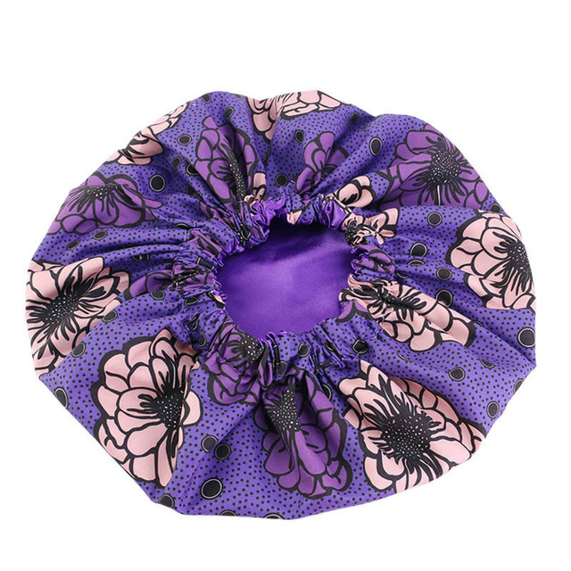3pc Pattern Satin Linned Bonnet Women Long Ribbon Headwrap - Image 7