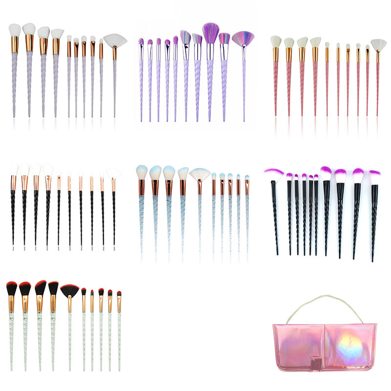 فرشاة مكياج دوامية متعددة الألوان