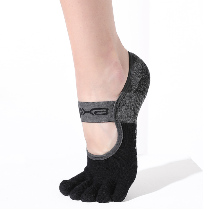 Title 4, Yoga Five-finger Socks Non-slip Professional Da...