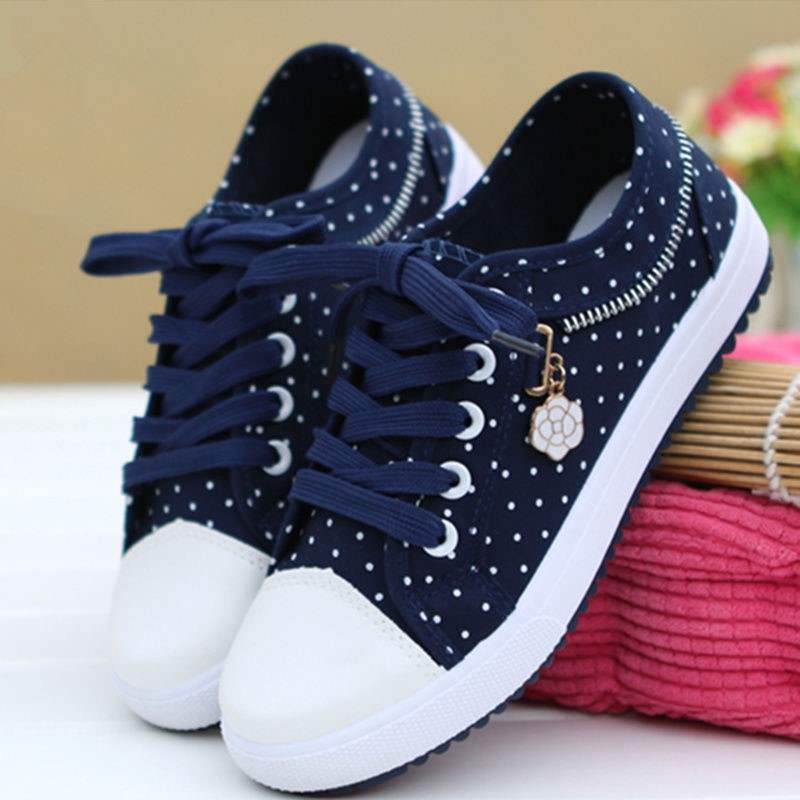 Title 2, Scarpe denim piatte casual sportive da board, p...