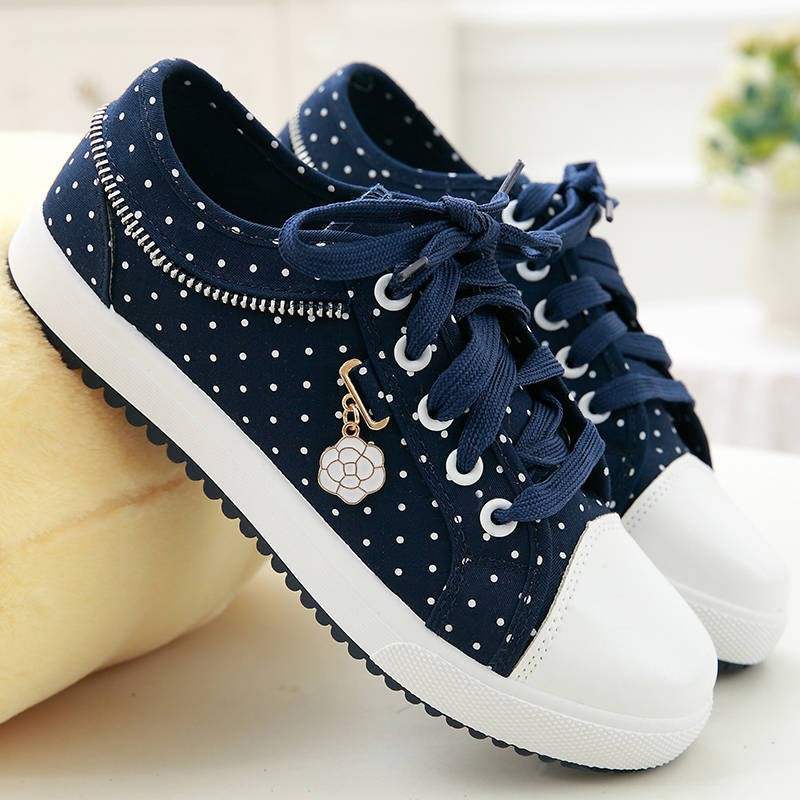 Title 4, Scarpe denim piatte casual sportive da board, p...