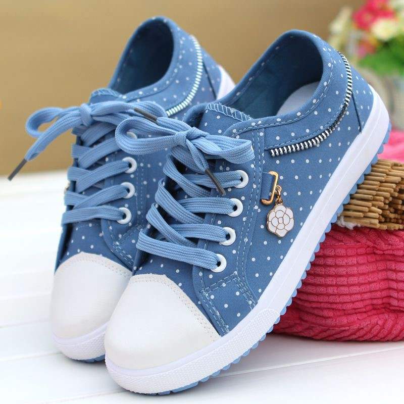 Title 6, Scarpe denim piatte casual sportive da board, p...