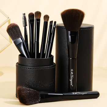 9 Rice White Bucket Set Bucket Brush Small Horse Hair Brush Black - Shop at LoveMi