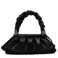 New Style Messenger Bag, Western Style, Casual Fashion, One-Shoulder Messenger Small Square Bag - Black - View 1