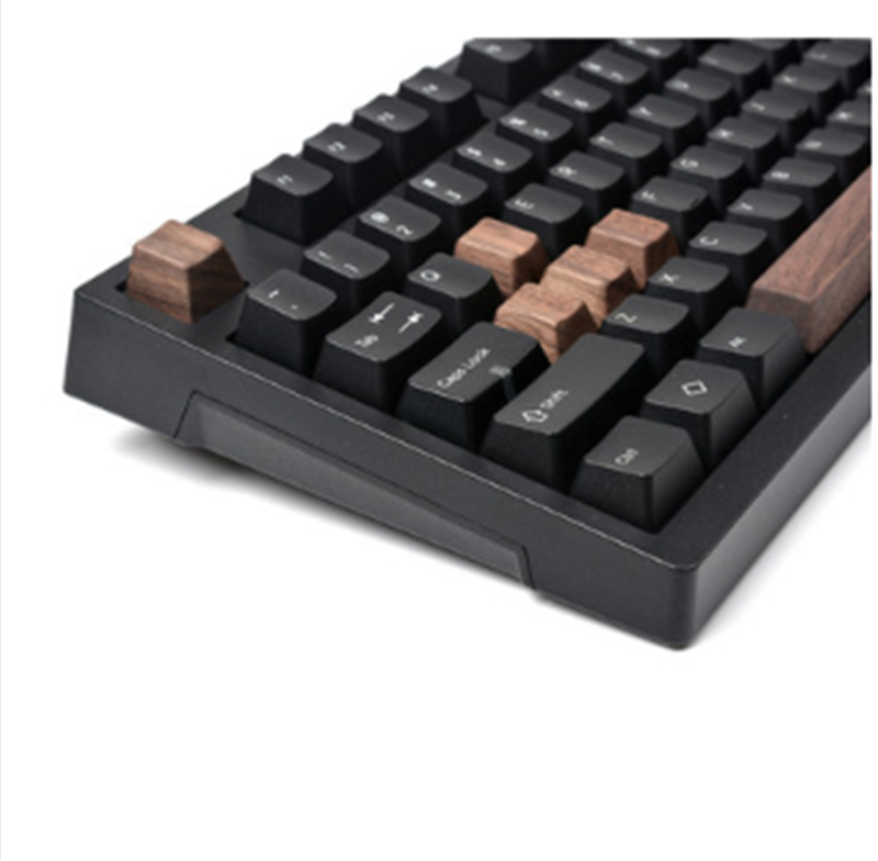 أغطية مفاتيح خشبية من جوز الأسود الصلب بجودة OEM بتصميم شخصي