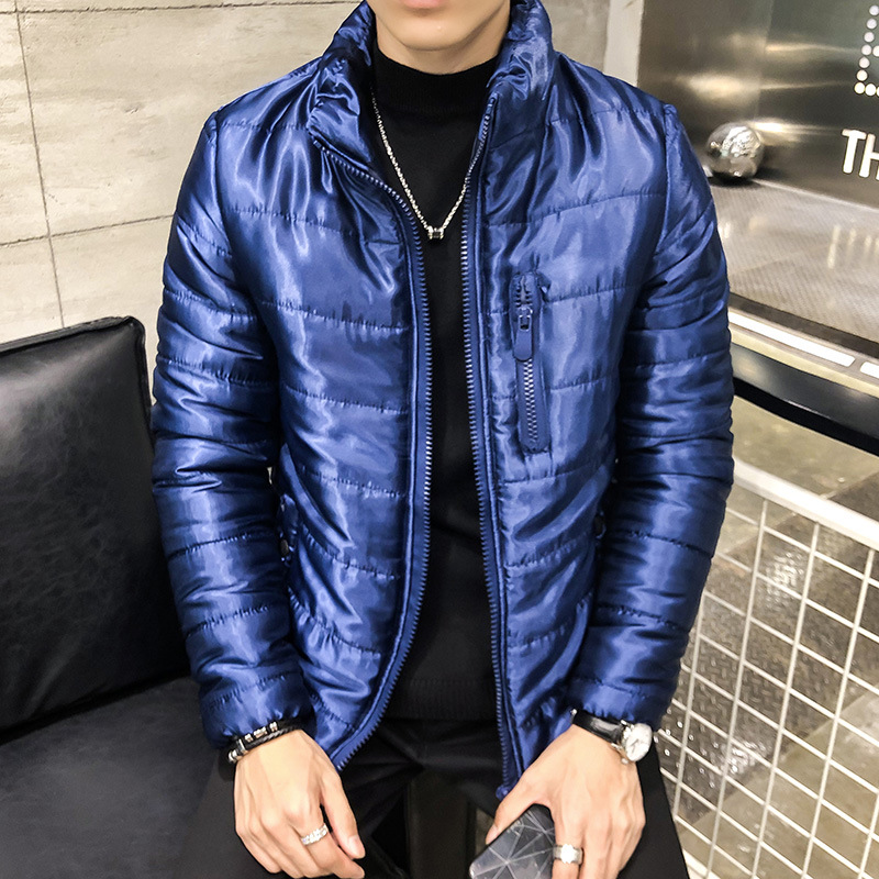 European And American Men's Plus Velvet Thick Coat Cotton Coat