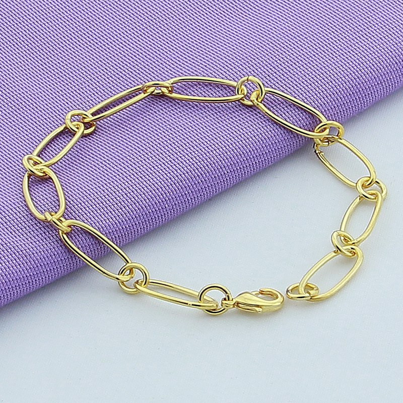 Silver Plated Fashion Gold 4D Bracelet