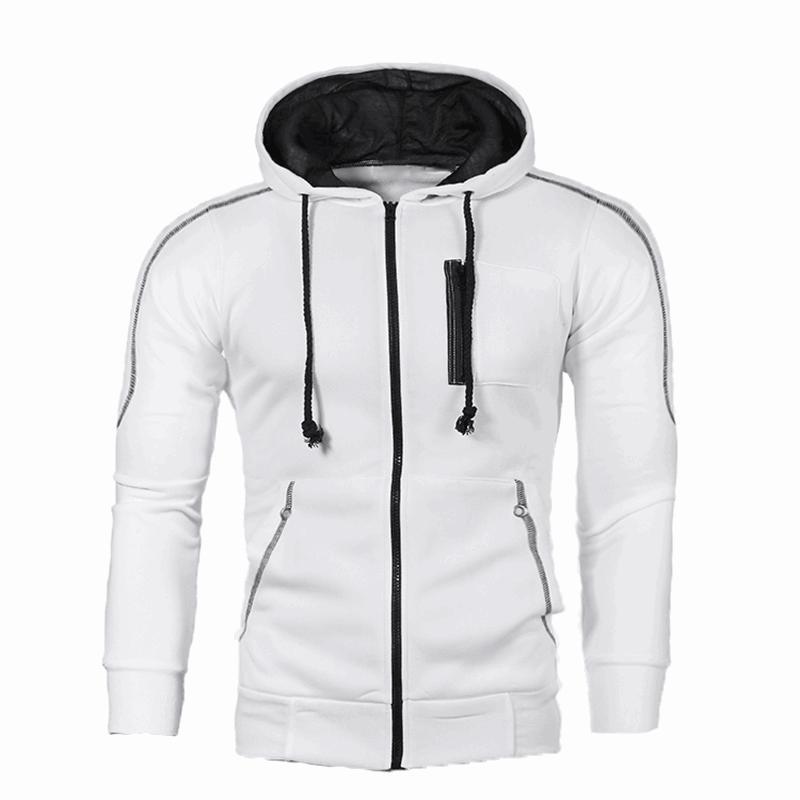 Title 7, Herren Sport Casual Cardigan Kapuzenpullover He...