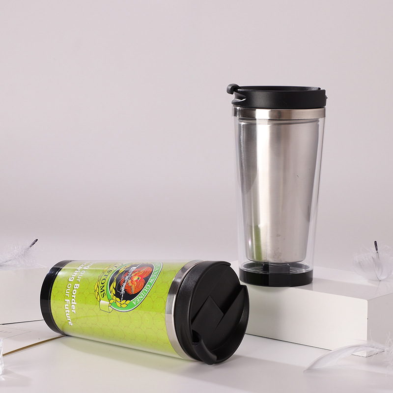 Stainless Steel Double-Layer Ready-To-Hand Cup