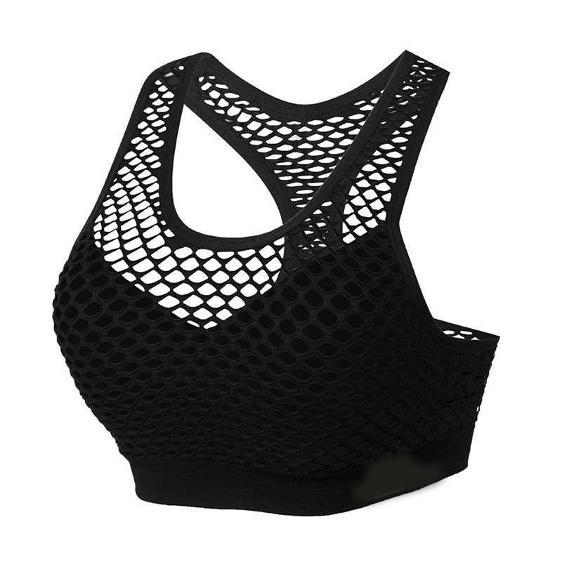 Title 7, Mesh Hollow Hit Color Sports Fitness Bra