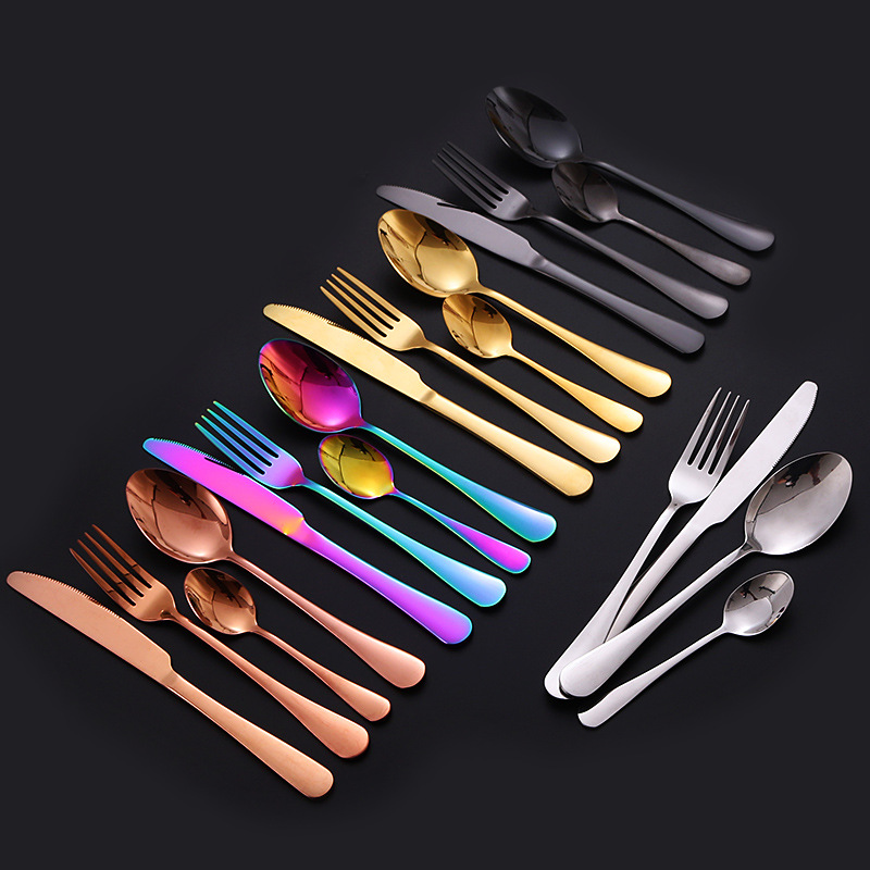 Title 7, 36-Piece Stainless Steel Steak Knife and Fork S...