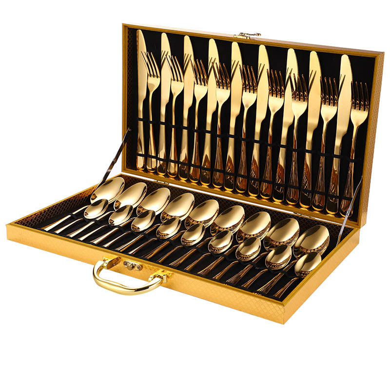 Title 6, 36-Pece Stainless Steel Steak Knife and Fork Set