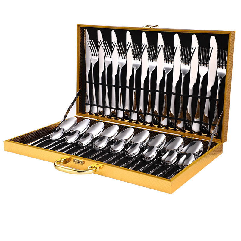 Title 1, 36-Piece Stainless Steel Steak Knife and Fork S...