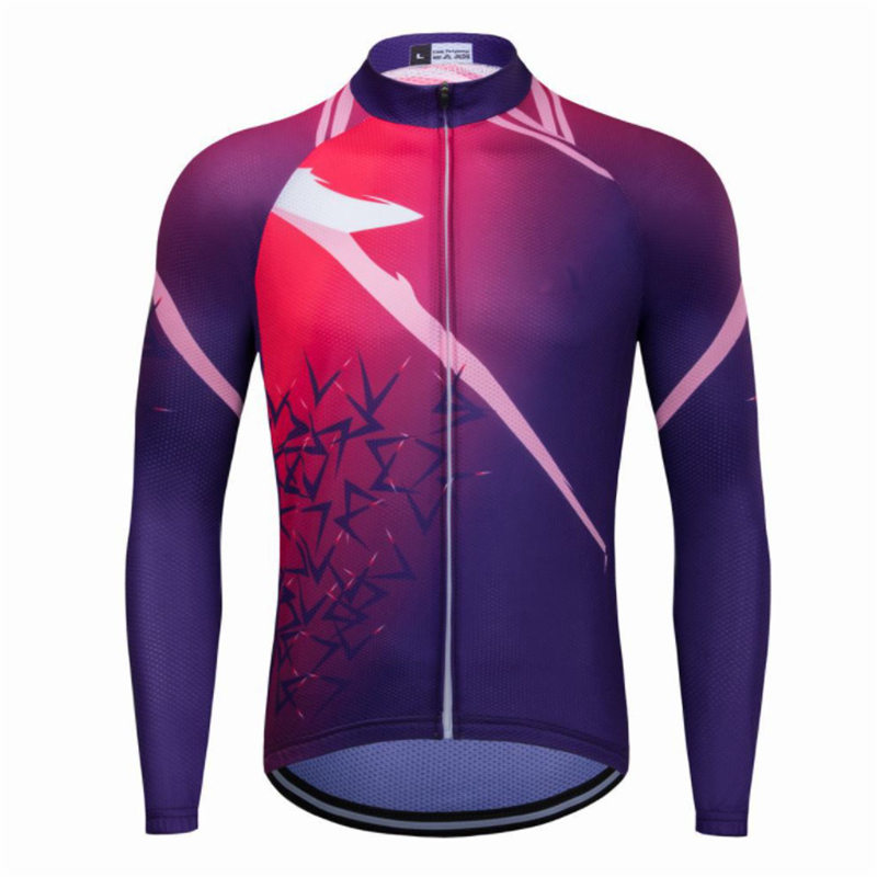 Men's Fleece Long-Sleeved Cycling Jersey Suit