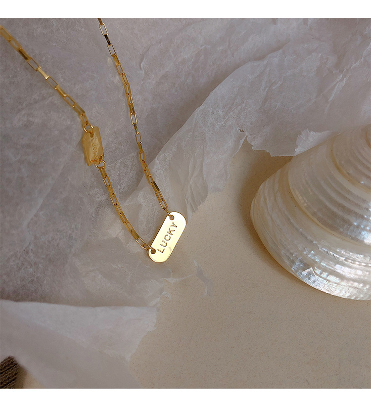 Web Celebrity Simple Niche Design Temperament Letter Necklace