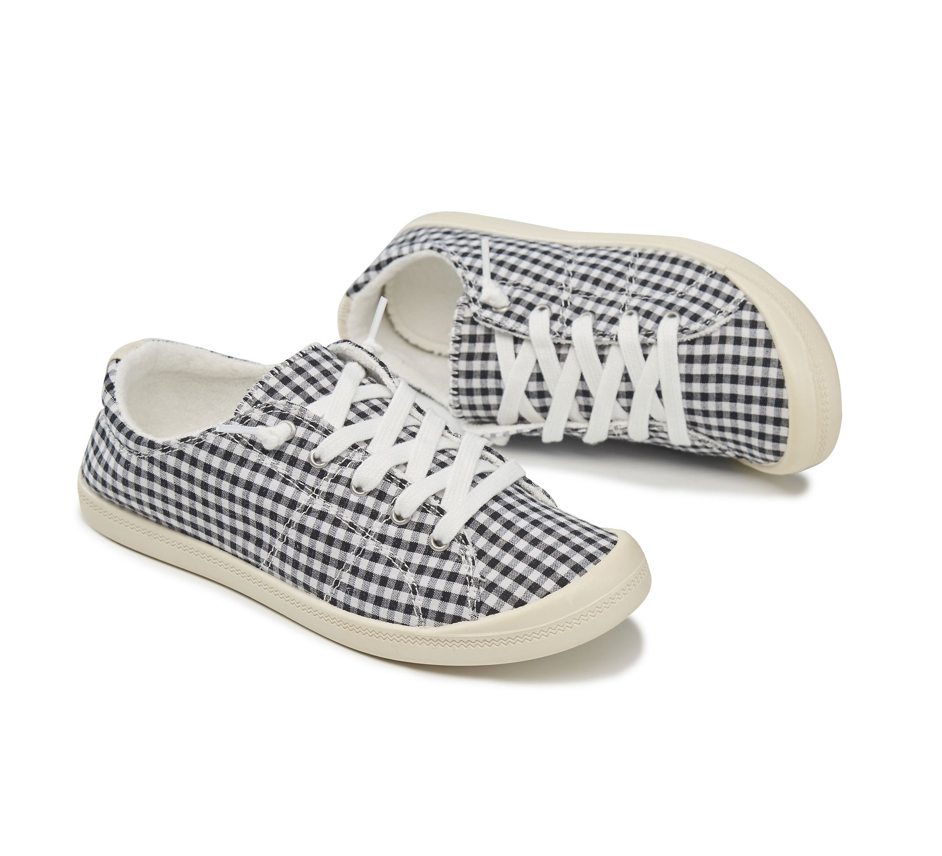 Title 3, New Fashion Casual Cloth Shoes Plaid Cloth Shoes