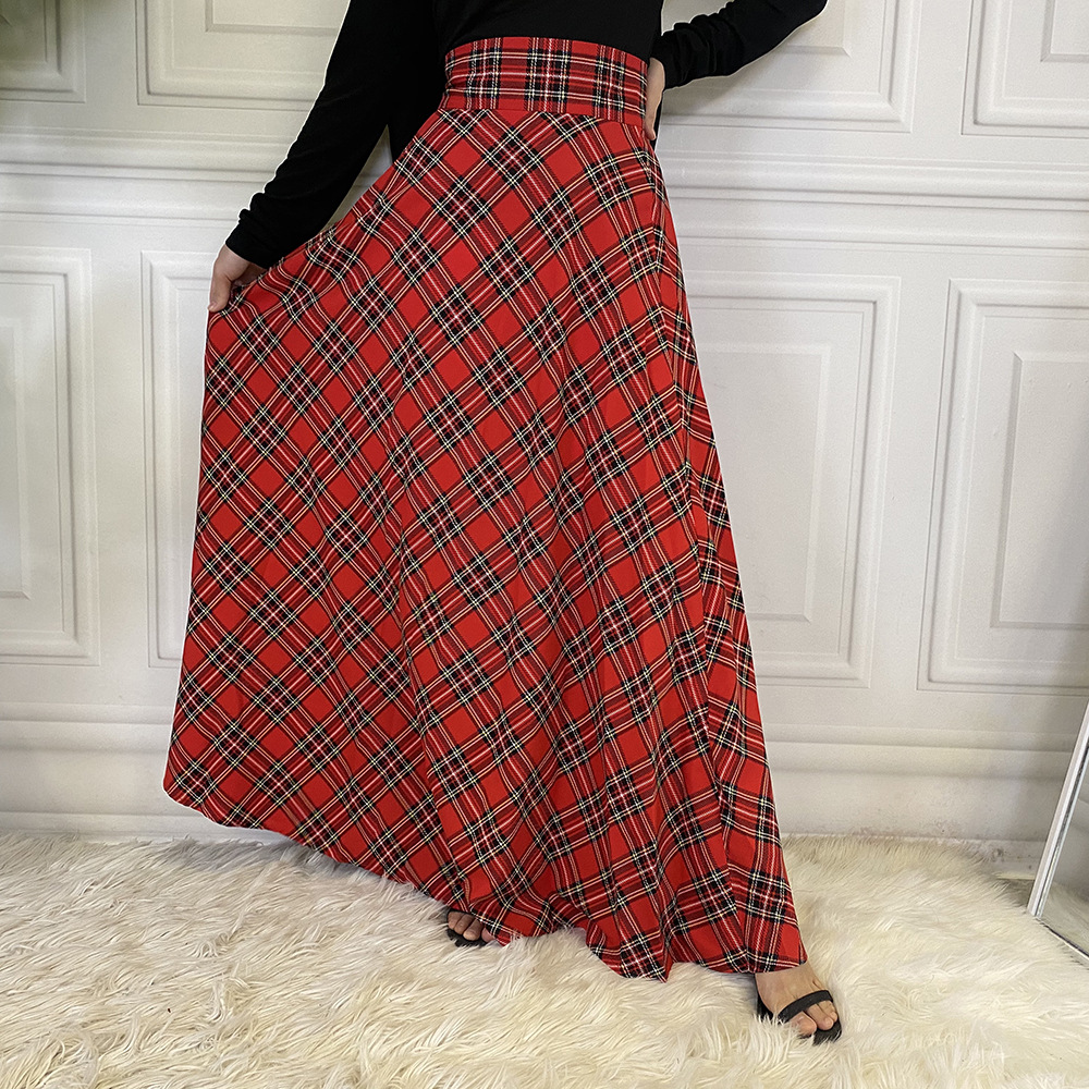 Title 4, Casual Waist Slimming Scottish Skirt, Slim Fit ...