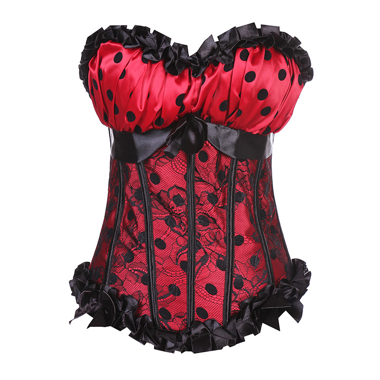 Title 6, Polka Dot Lace Waist Court Corset