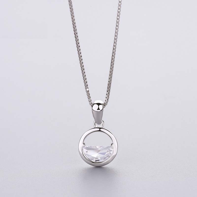 One Wang Qingquan Zircon Pendant Necklace
