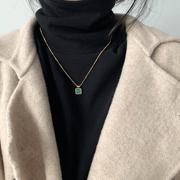 European And American Ins cold Wind Round Bead Chain