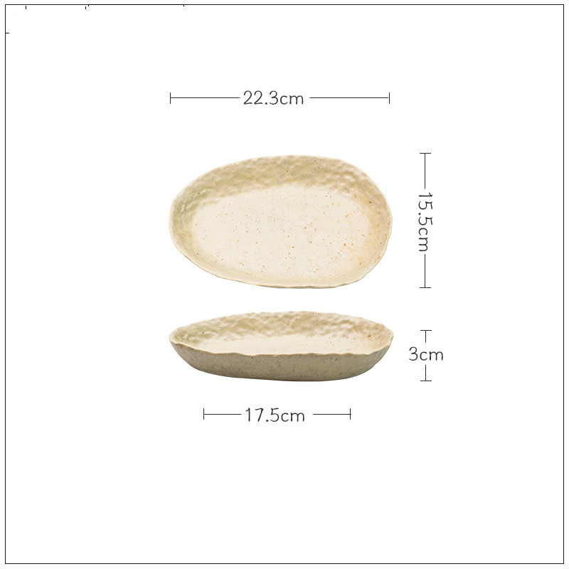 Irregular Hand-Kneaded Stoneware Tableware Set